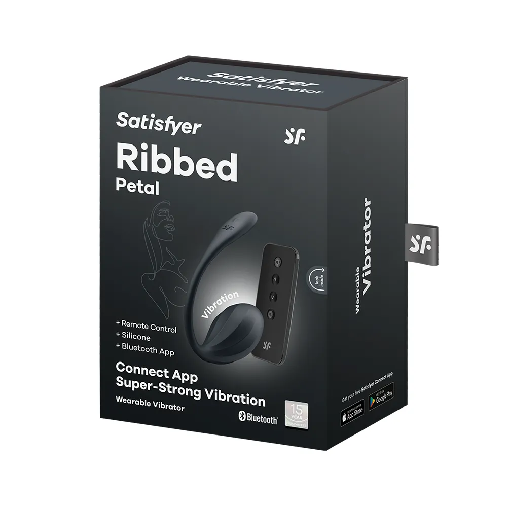 Satisfyer Ribbed Petal Black - 1 stk.