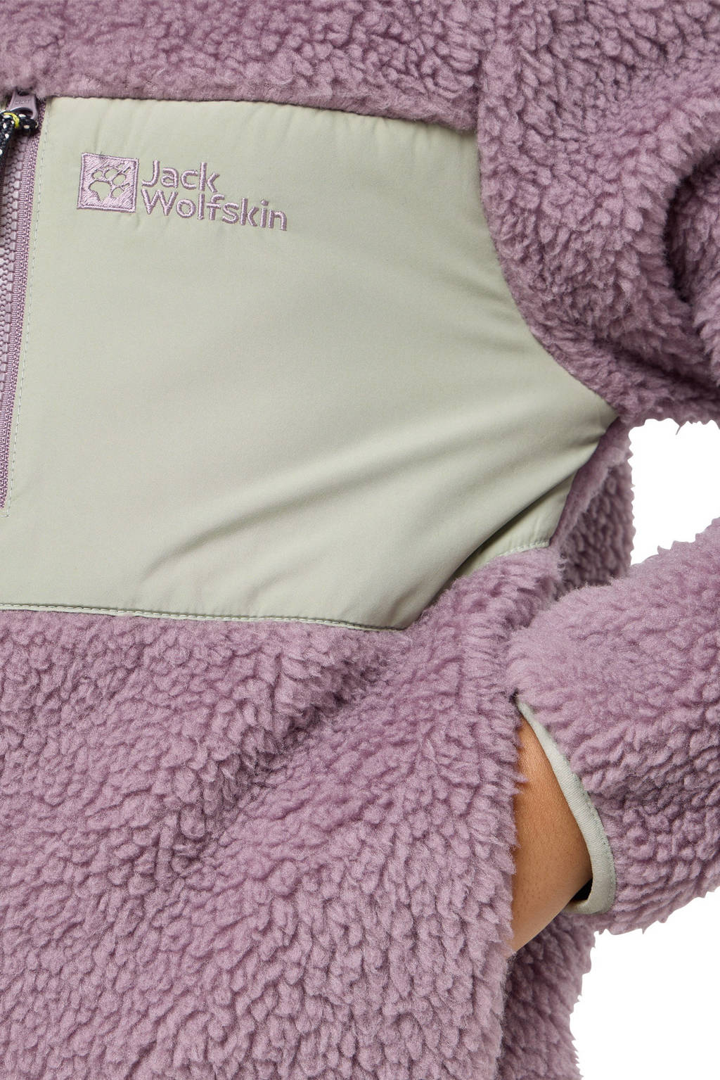 Jack Wolfskin fleece jack Ice Curl roze