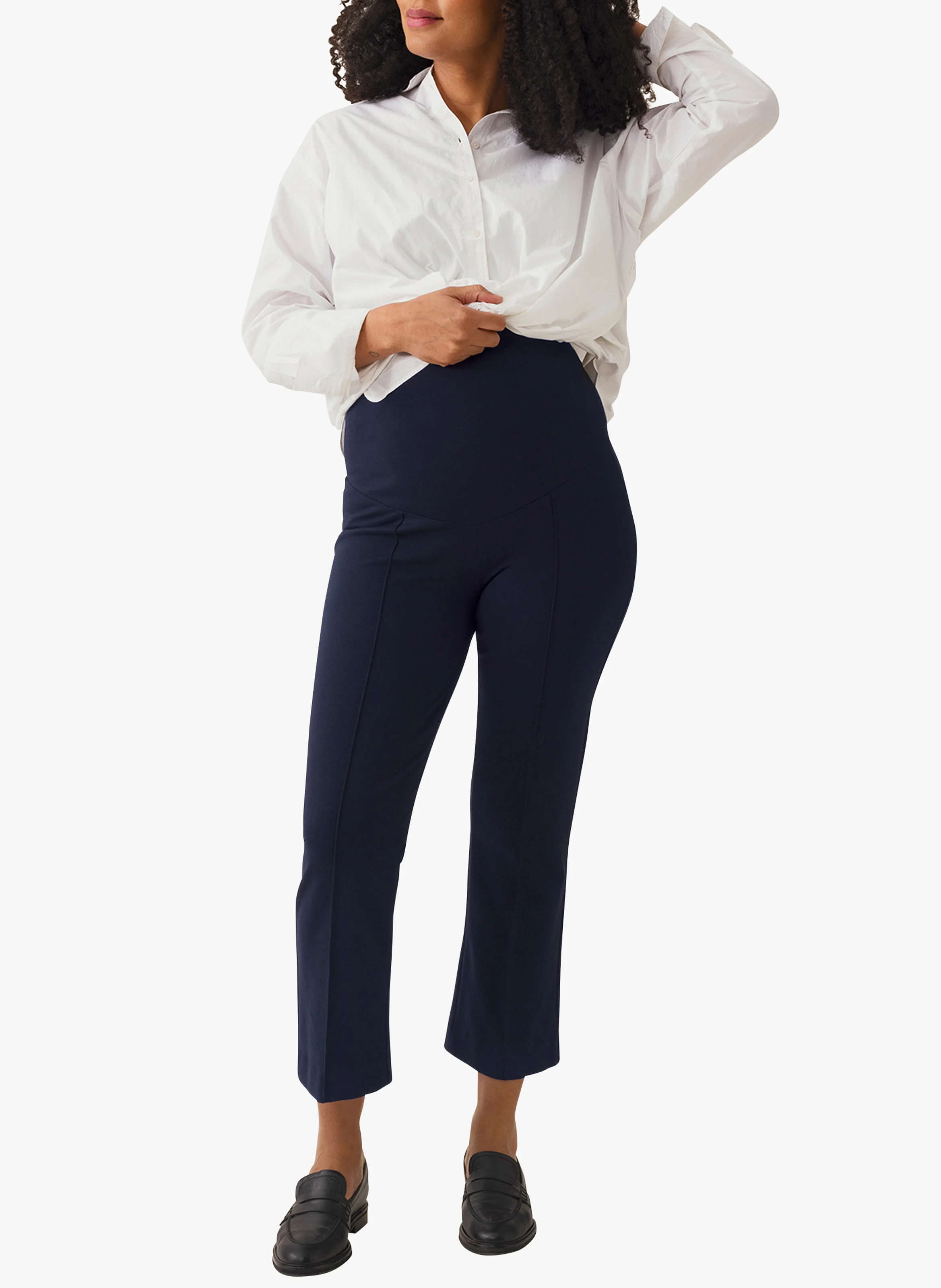Pantalon de grossesse droit | Bleu