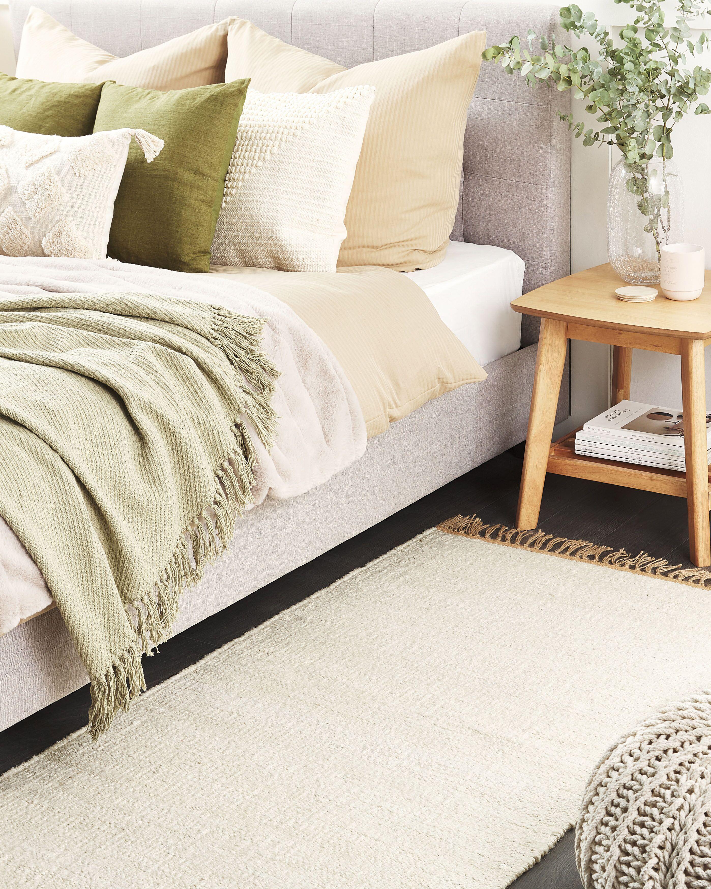 Vloerkleed LUNIA Lichtbeige 80 x 150 cm Jute