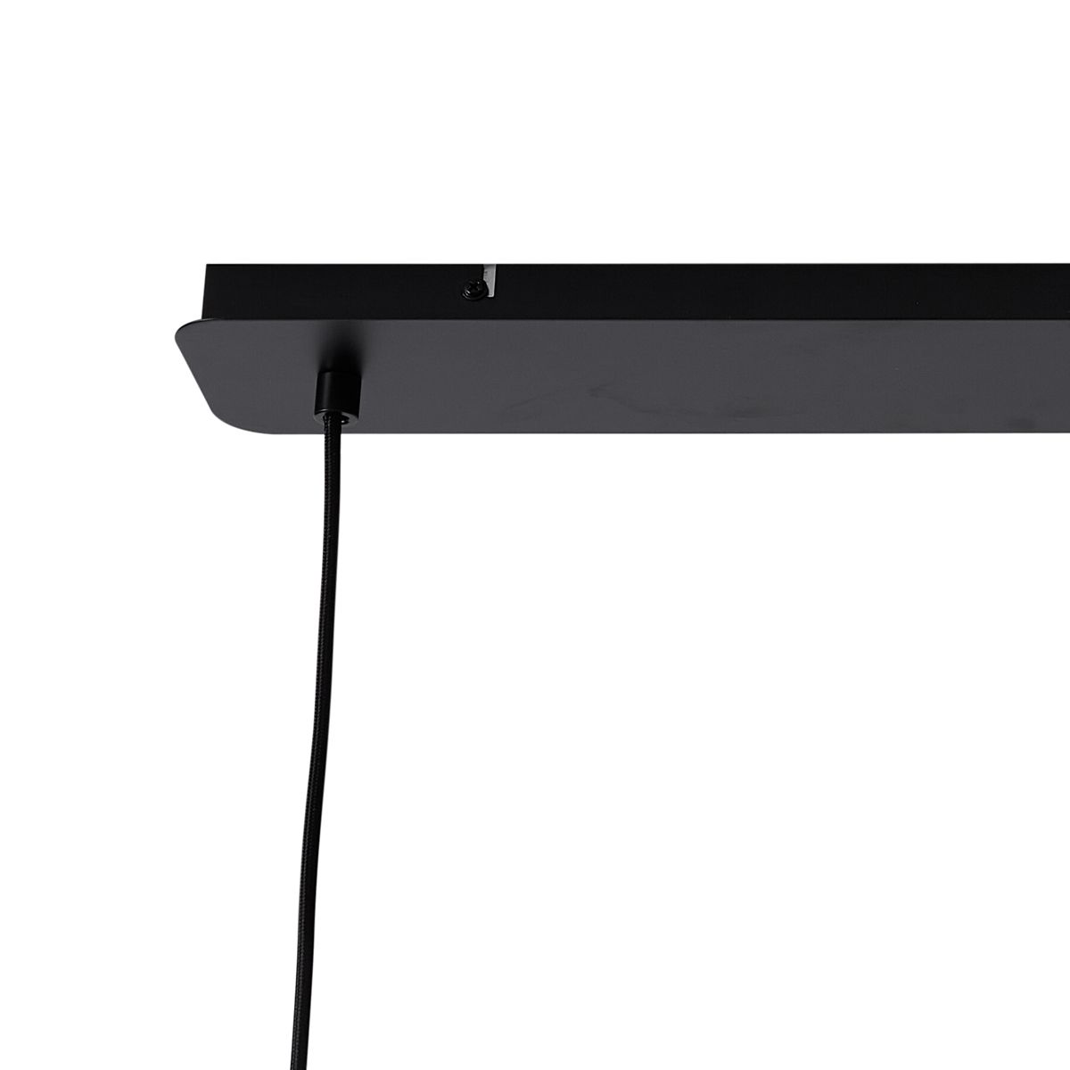 Retro hanglamp zwart met groen glas 4-lichts - Denise