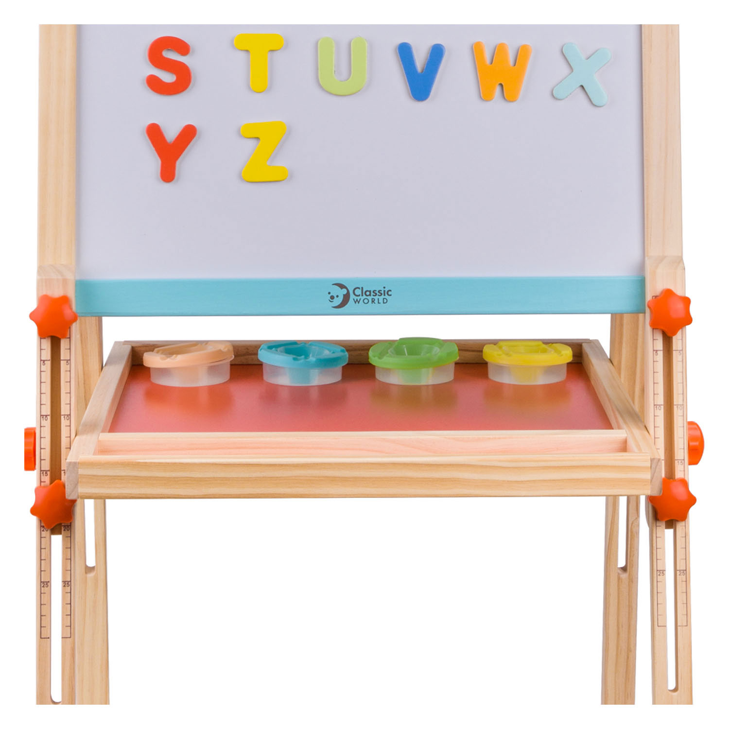 Classic World Houten Magneet- en Schoolbord 2in1, 39dlg.