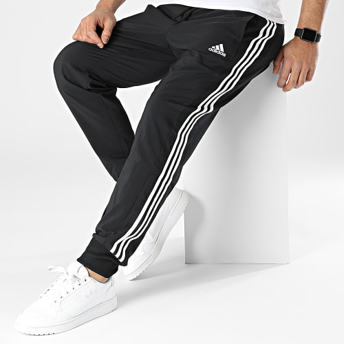 Pantalon Jogging A Bandes 3 Stripes IC0041 Noir