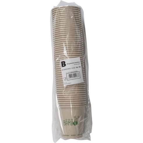Gobelet en bambou - 18 cl - Lot de 50