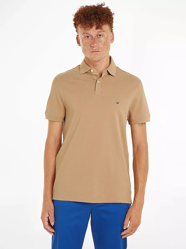 TOMMY HILFIGER Poloshirt hellbraun