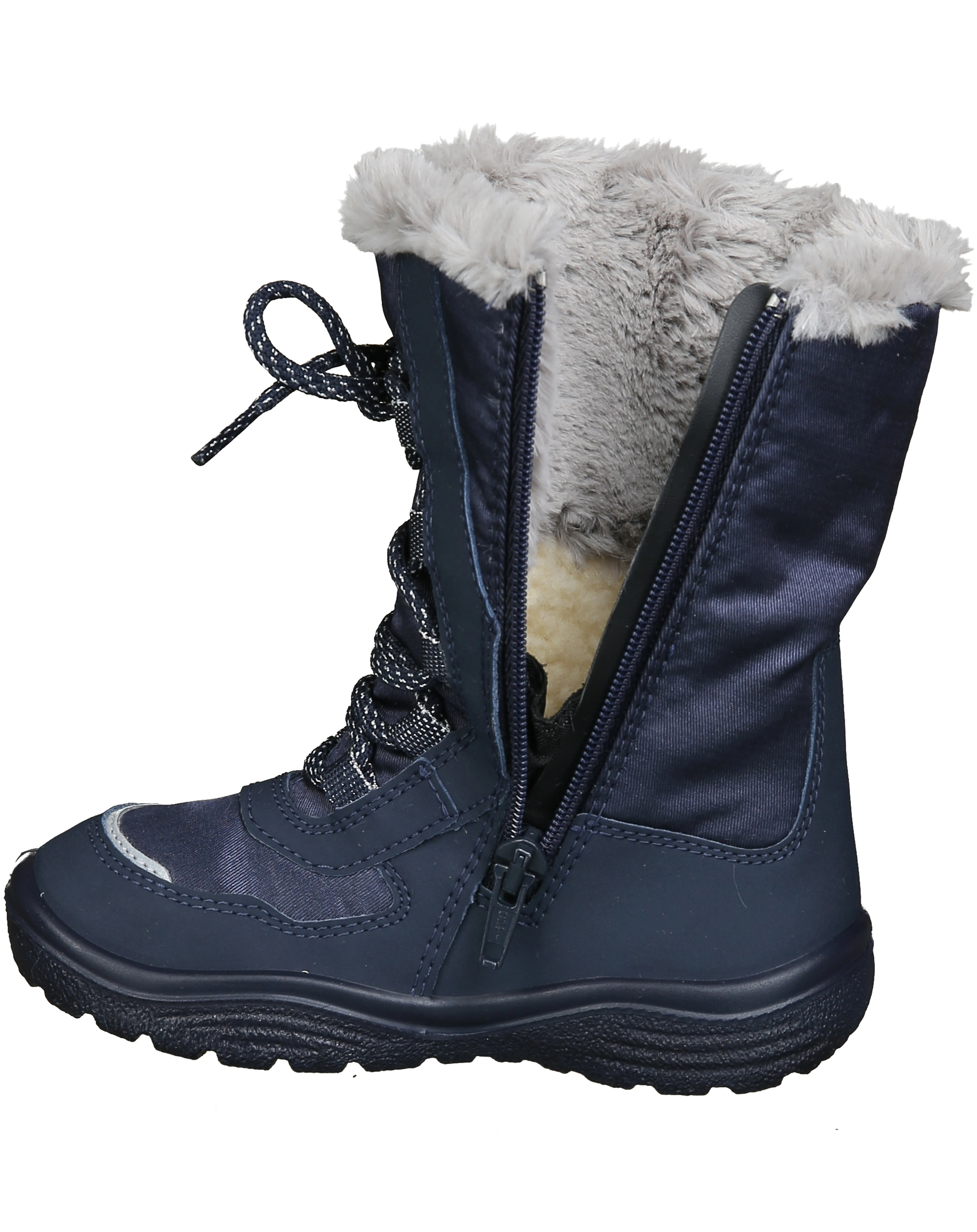 Schnürstiefel CRYSTAL - HEART in blau