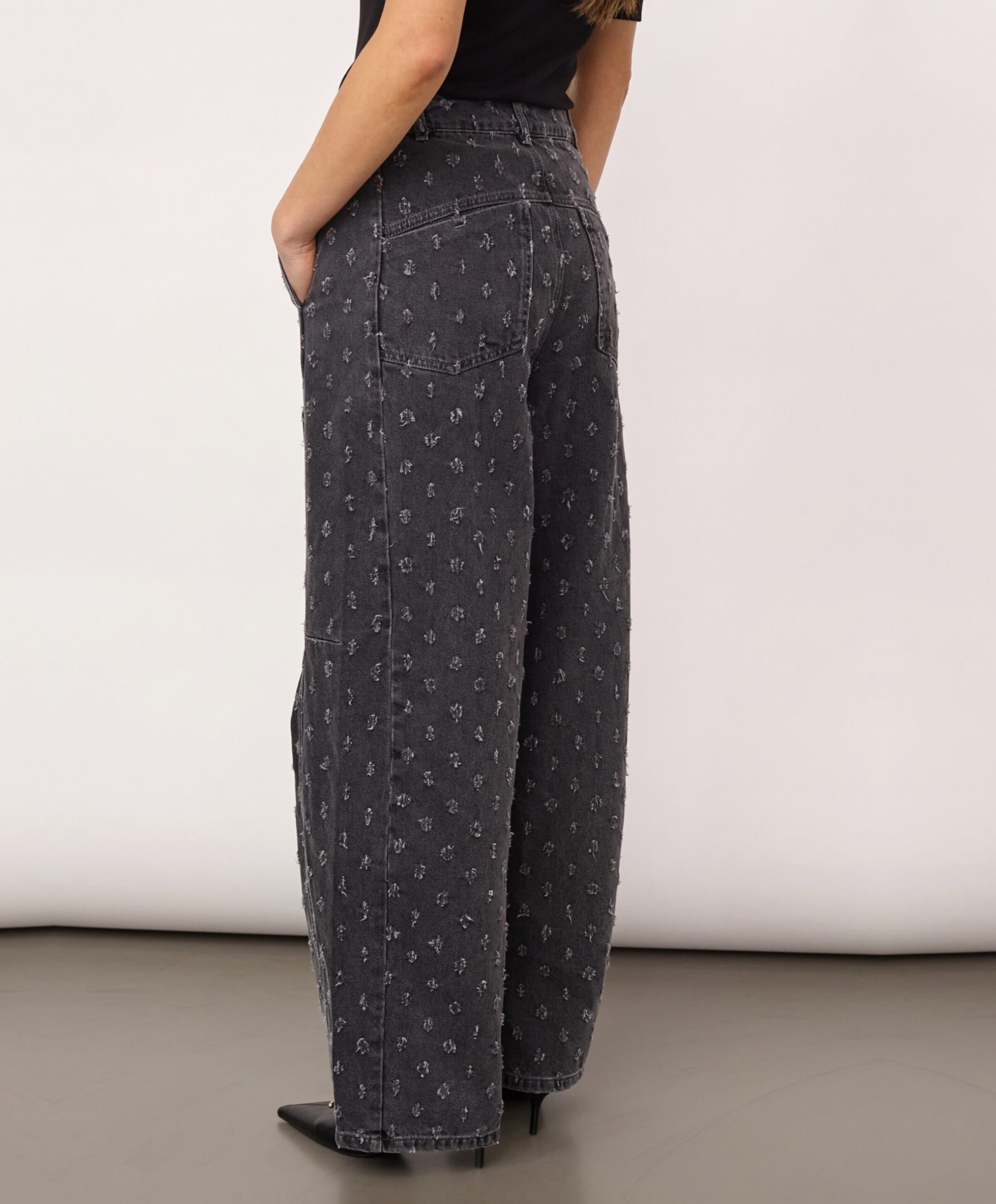 Co'Couture DerriCC Dot dames jeans grijs