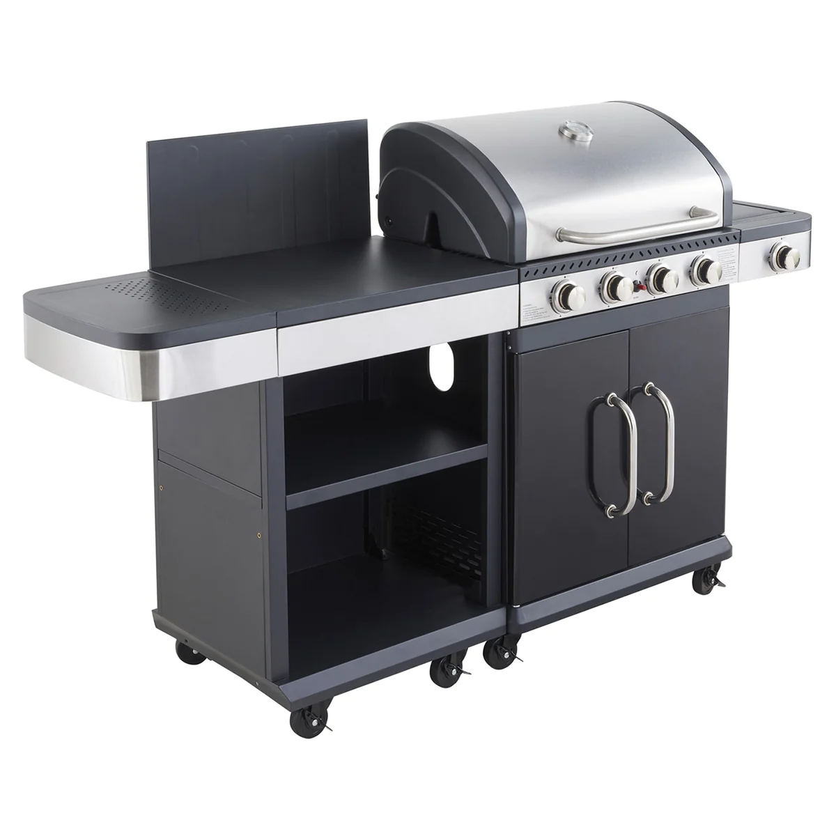 Barbecue au gaz FIDGI 4 avec desserte Cook'in Garden
