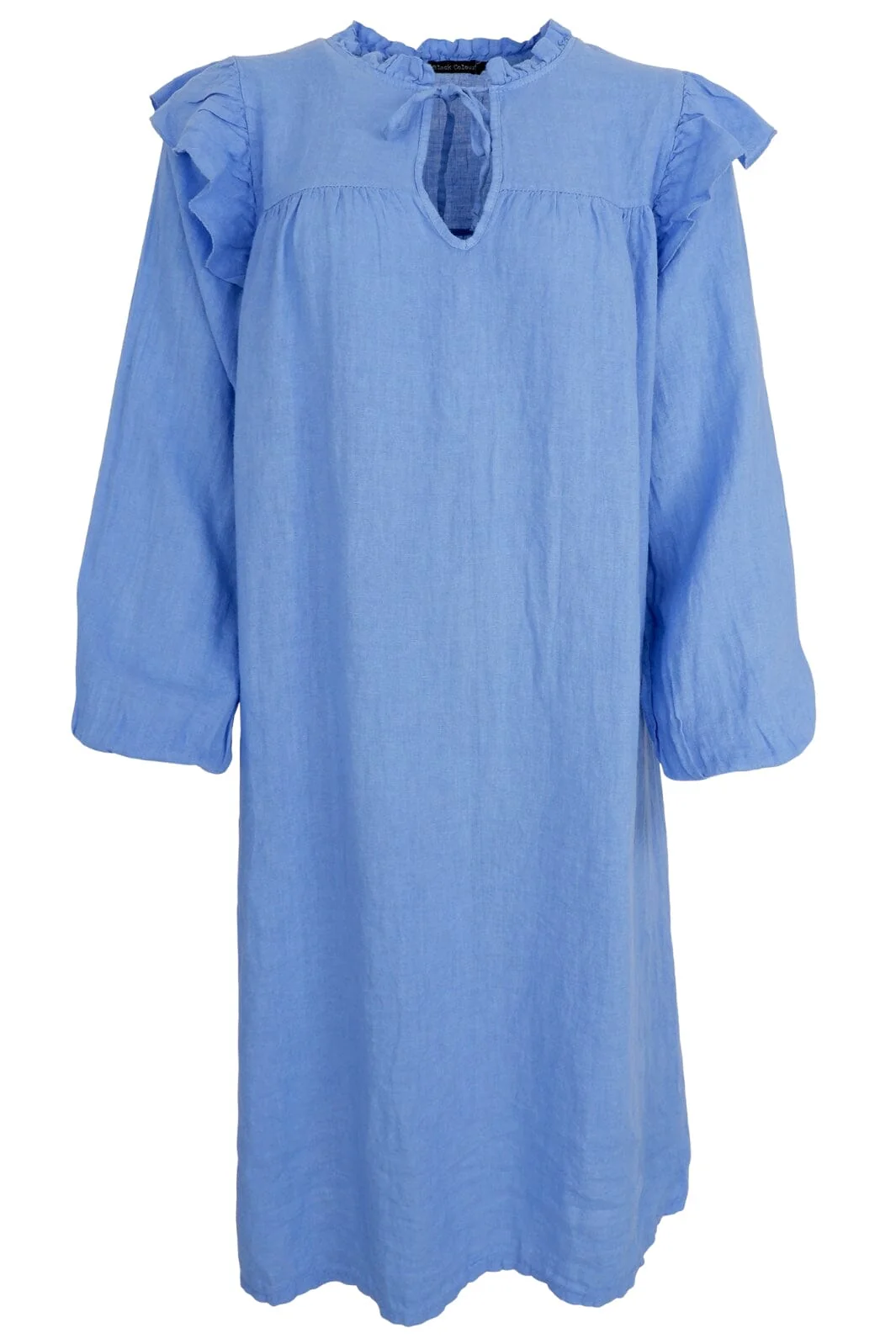Black Colour Bcmelina Frill Dress sky blue
