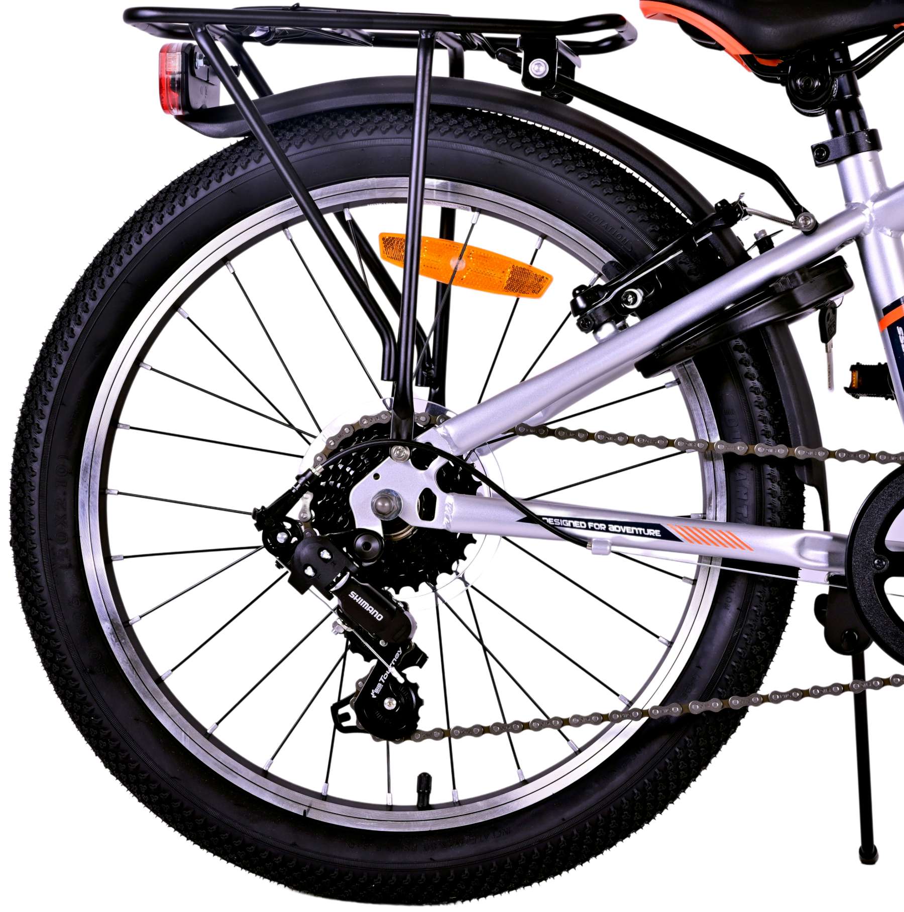 Kinderfahrrad Cross für Jungen 20 Zoll Kinderrad in Silber, 6 Gänge