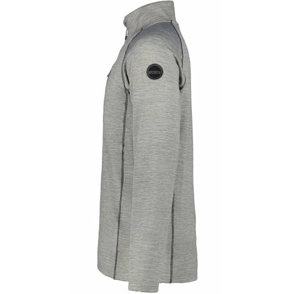 Sweat polaire randonnée ICEPEAK TSHIRT ML 1/2 ZIP FINLEY LIGHT GREY