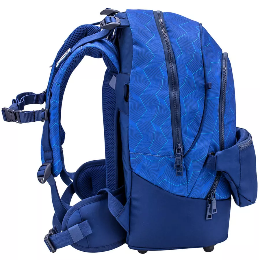 Belmil Schulrucksack 2-IN-1 Schulrucksack & Gürteltasche Estate Blue