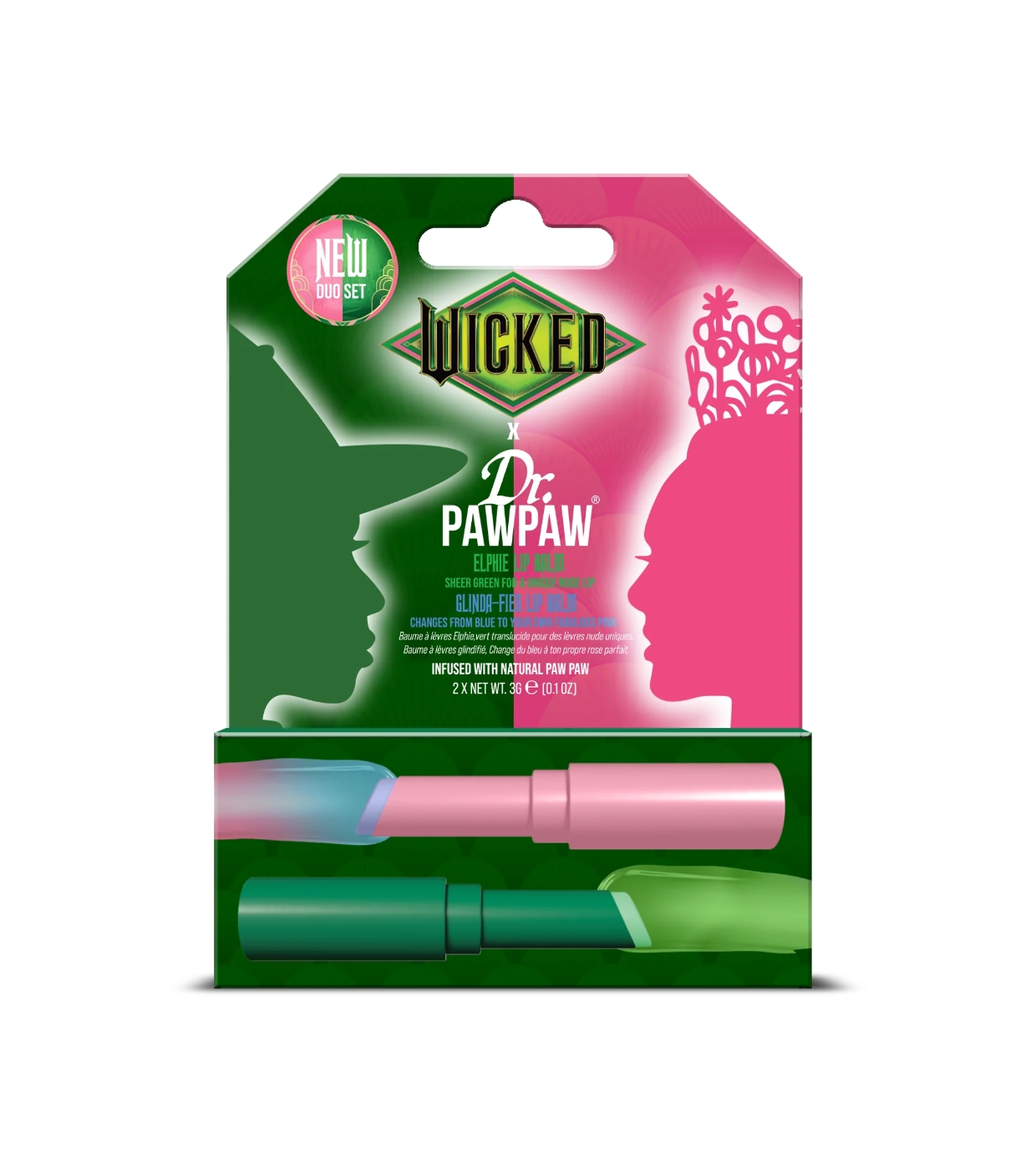Dr. Paw Paw - *Wicked* - Duo de Bálsamo Labial - Elphie & Glinda-fied
