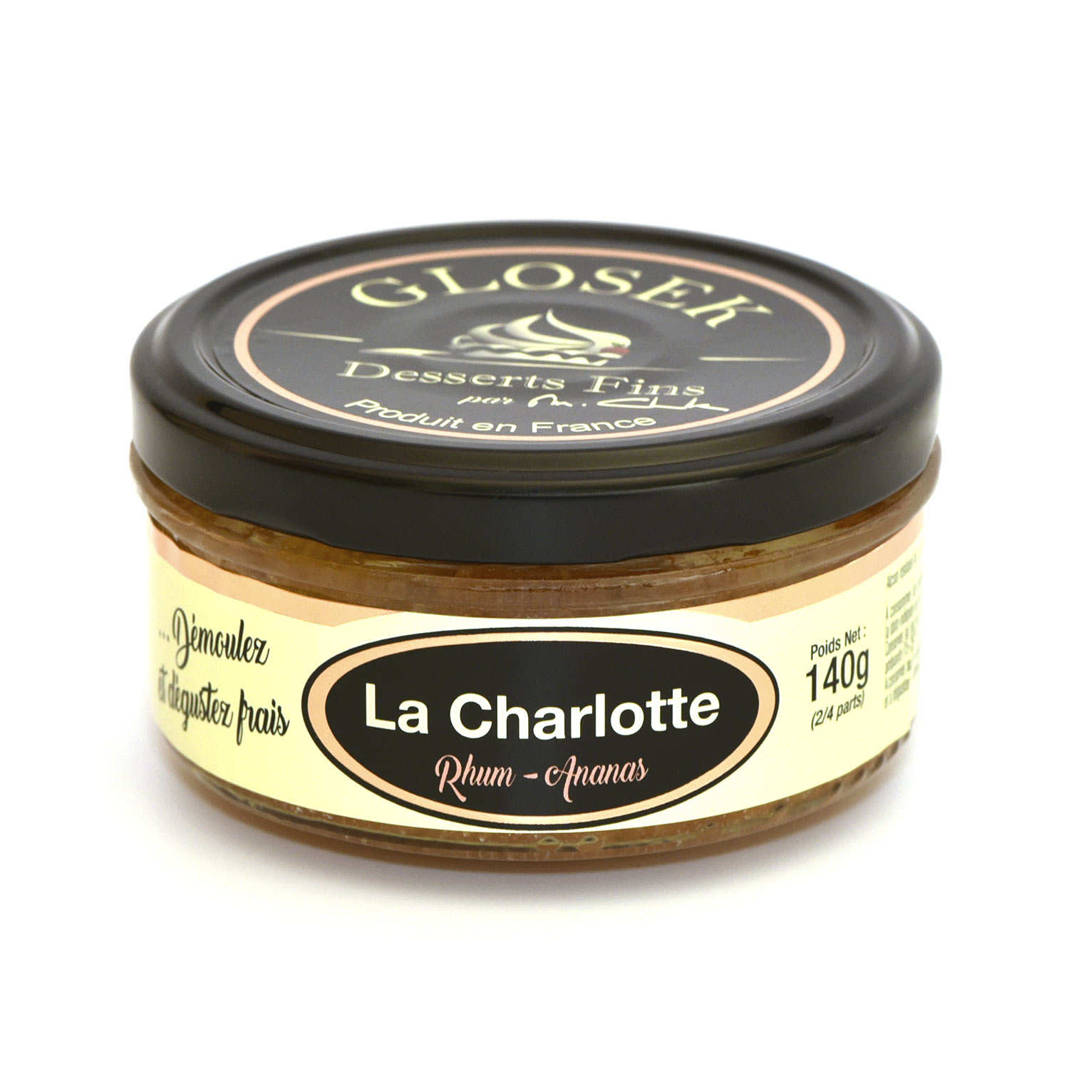 Charlotte à l'ananas et au rhum