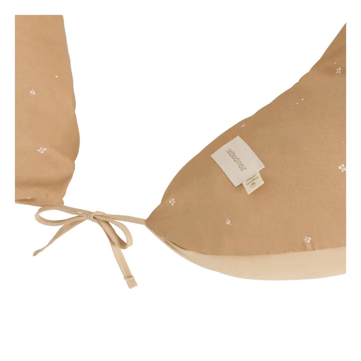 Nobodinoz Coussin d'allaitement Luna en coton bio | Blush