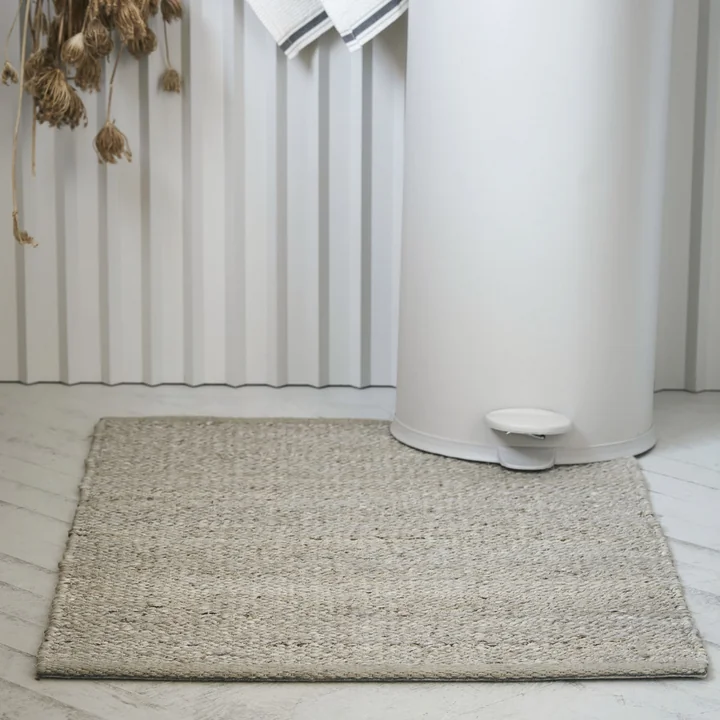 House Doctor - Hempi Teppich, 90 x 300 cm, Hanf / Jute, hellgrau