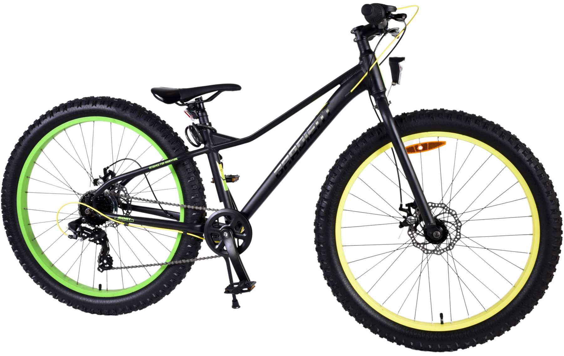 TPFSports Gradient Kinderfahrrad - Jungen - 26 Zoll - 7-Gang - Scheibenbremse - Schwarz