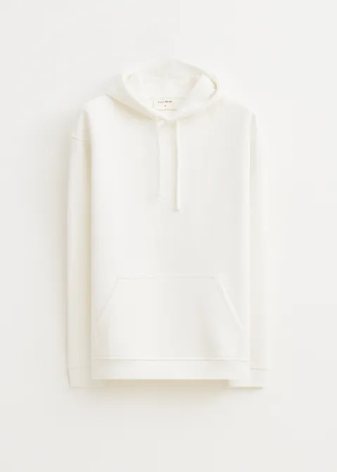 Brushed hoodie off-white (WIT.O)