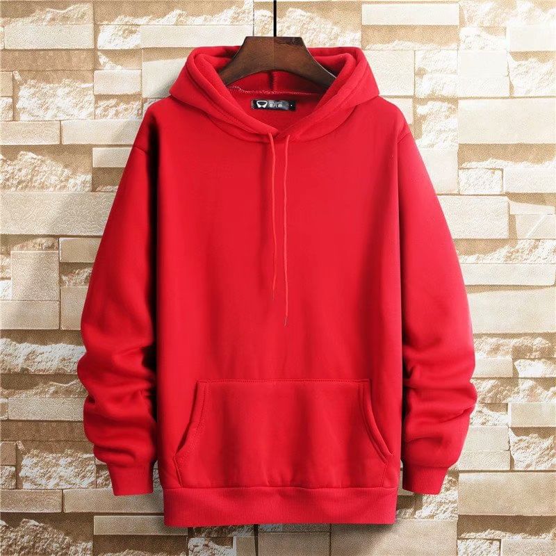 Acrius - Effen hoodie met kangoeroezak