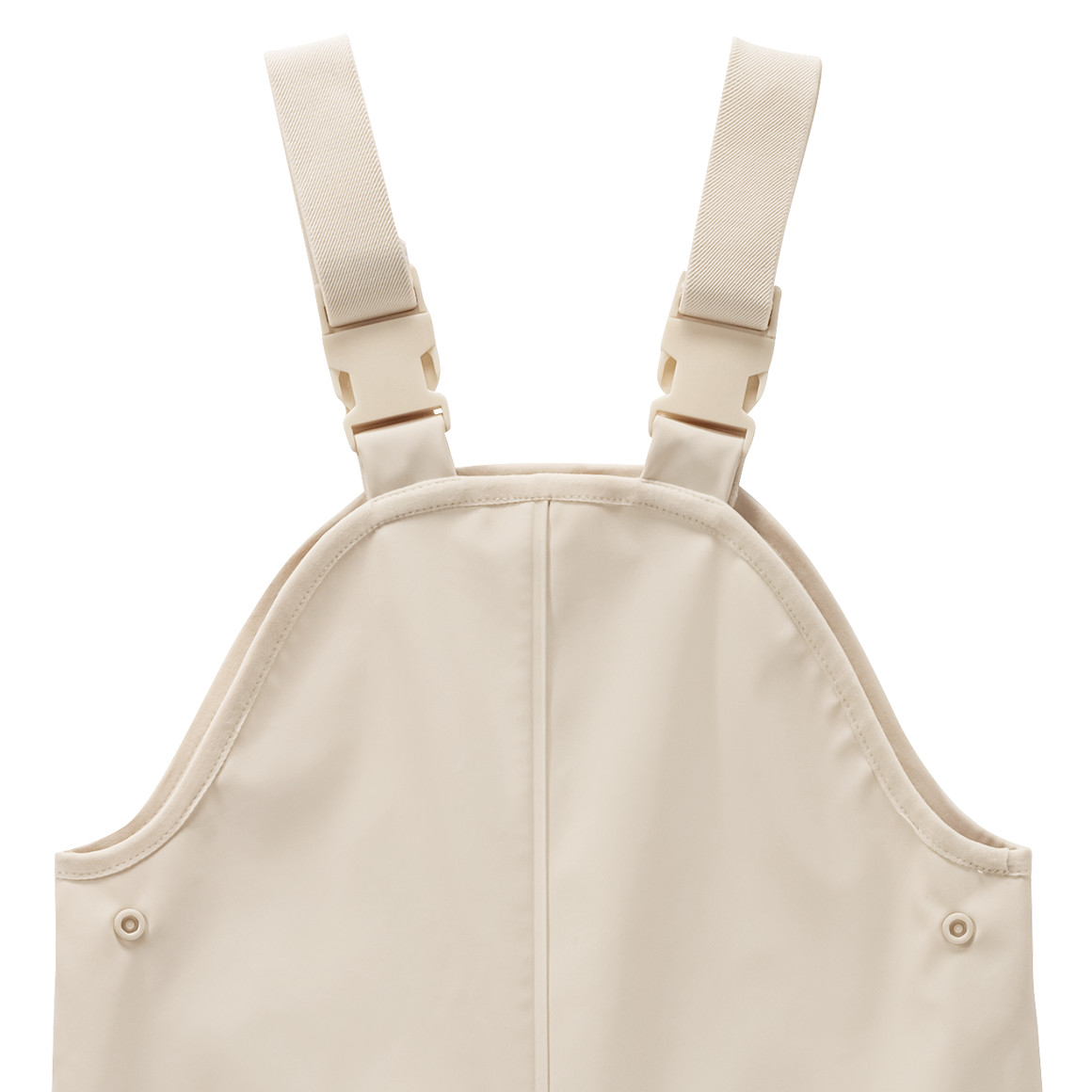Topomini Baby Regenhose mit elastischen Trägern creme
