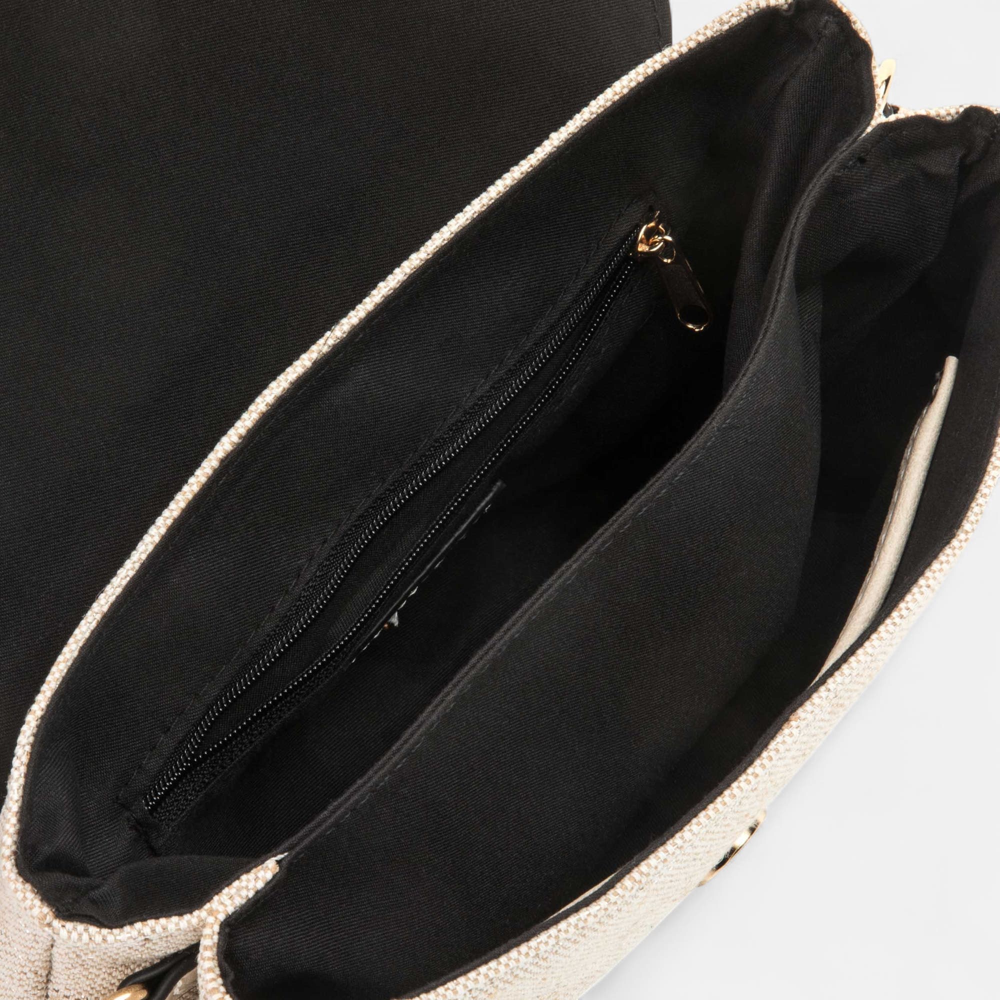 Sac bandoulière beige