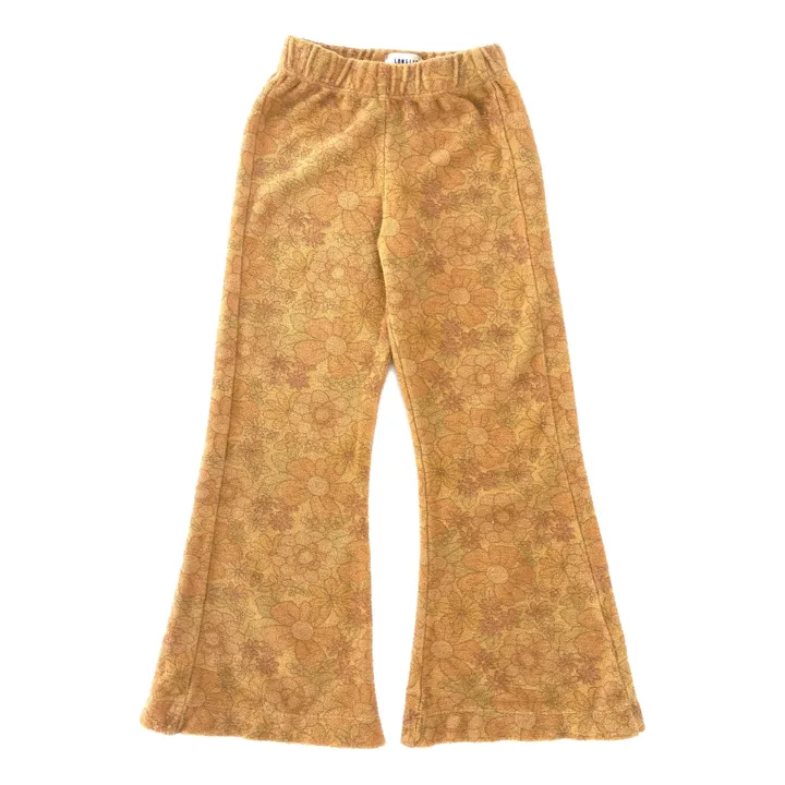 Longlivethequeen Pantalon Fleuri | Jaune moutarde