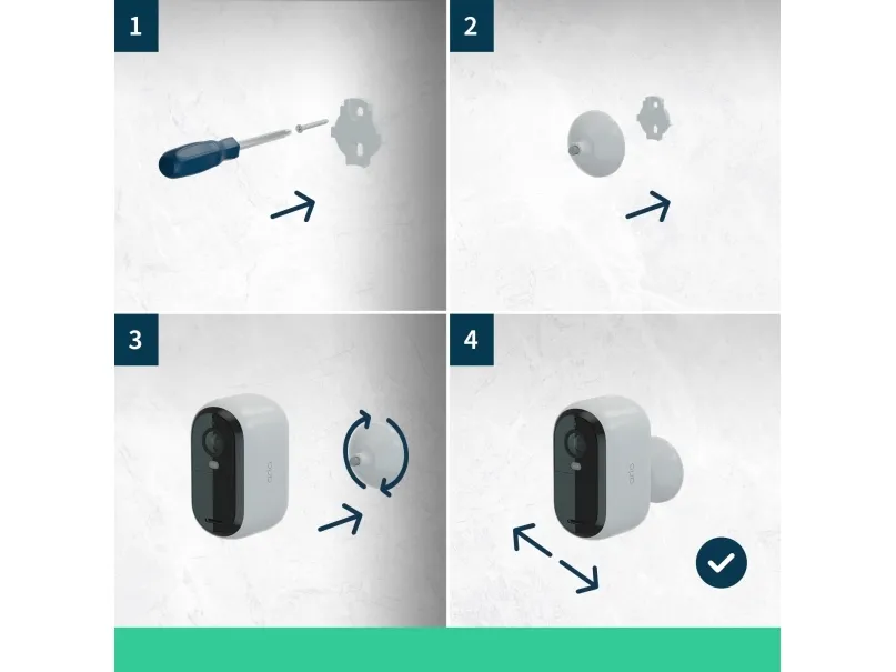 Arlo Essential XL - 2nd Generation - netværksovervågningskamera - indendørs, udendørs - vejrfast - farve (Dag/nat) - 2 MP - 1920 x 1080 - 1080p, 720p - audio - trådløs - WiFi (pakke med 2)