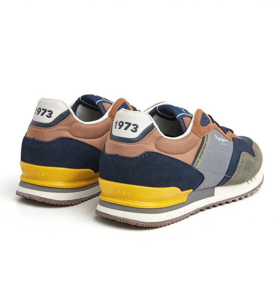 Tênis de couro multicolorido Pepe Jeans London Awake M