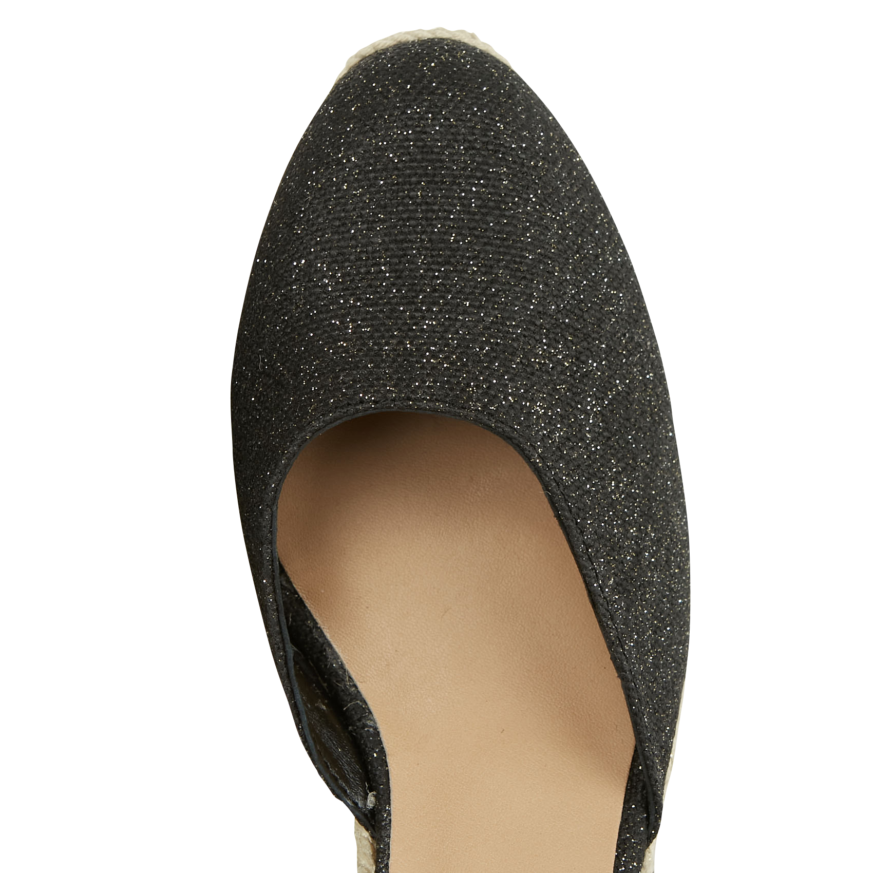 CARINA/8/032 - Espadrilles compensées en lin | Noir