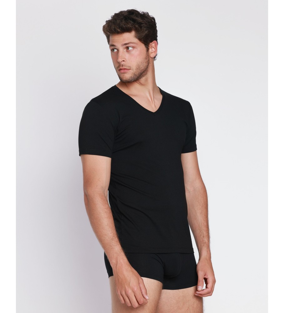 Admas Camiseta Soft Warm negro