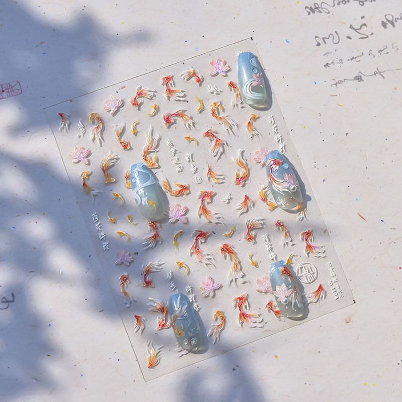 swarliss - Koi Nail Art Stickers