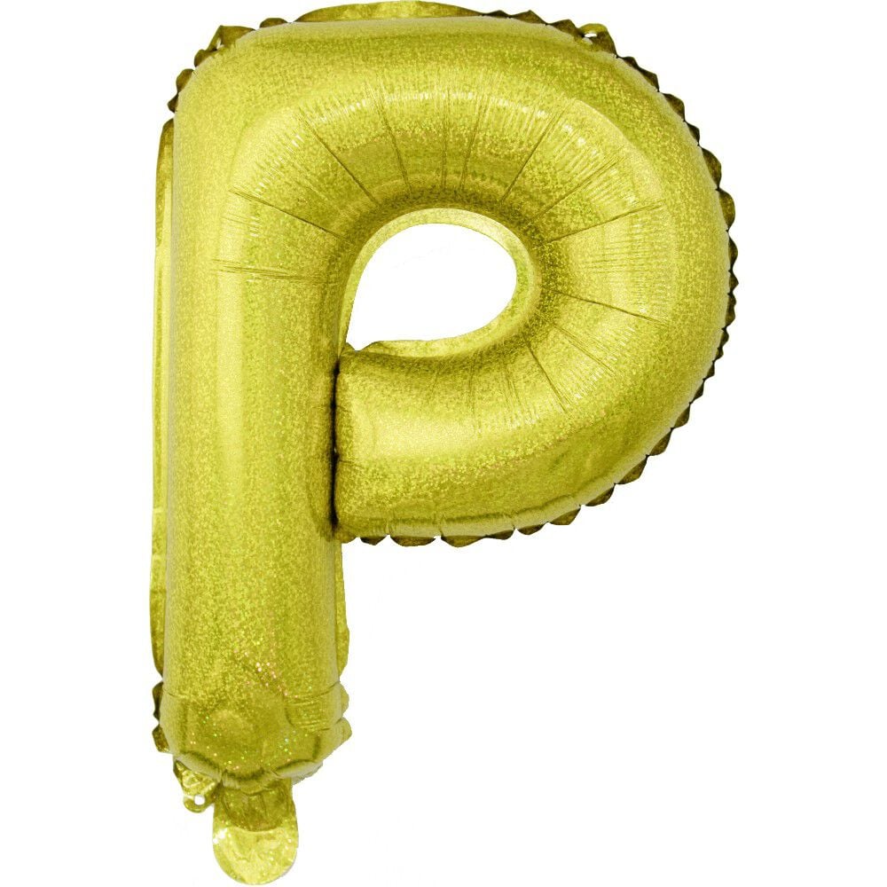 Ballon forme lettre P, aluminium