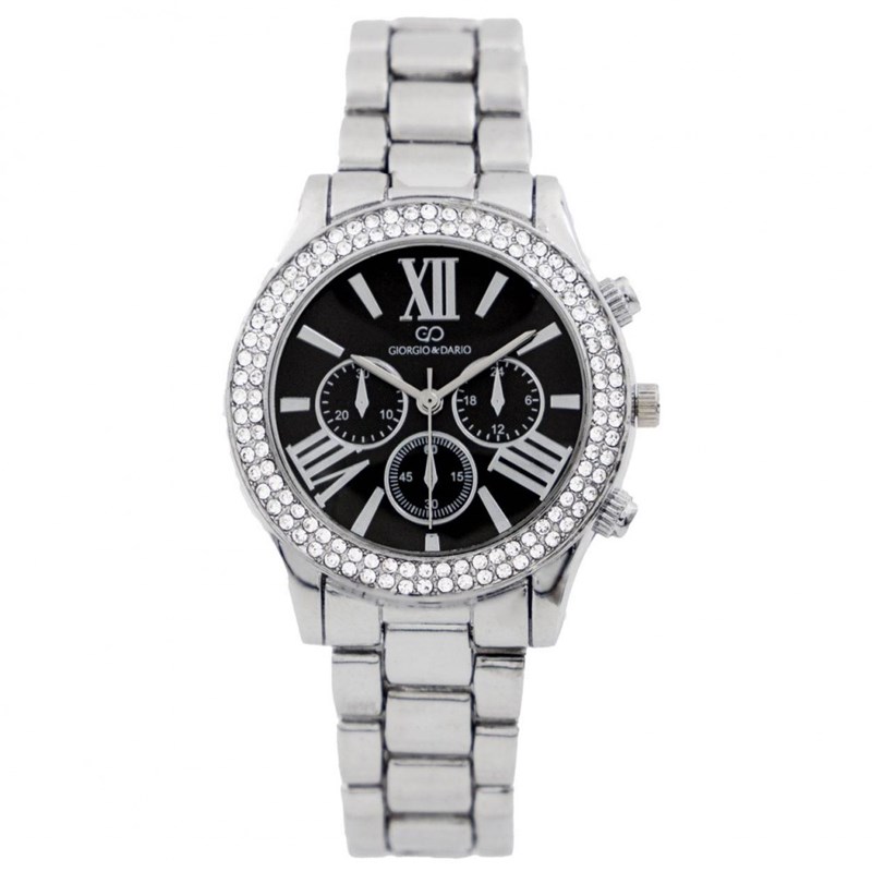 Coffret montre Femme GIORGIO bracelet Acier Argenté