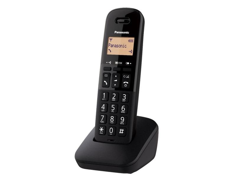 Panasonic Schnurlostelefon KX-TGB610SLB Schwarz Digitales Schnurlostelefon – Einfach in der Bedienung mit verbesserten Funktionen