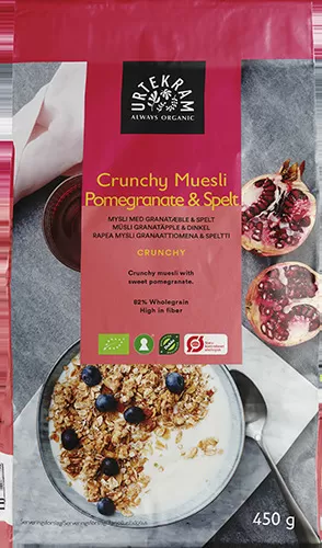 Urtekram Mysli spelt crunchy granatæble Ø - 450 gr
