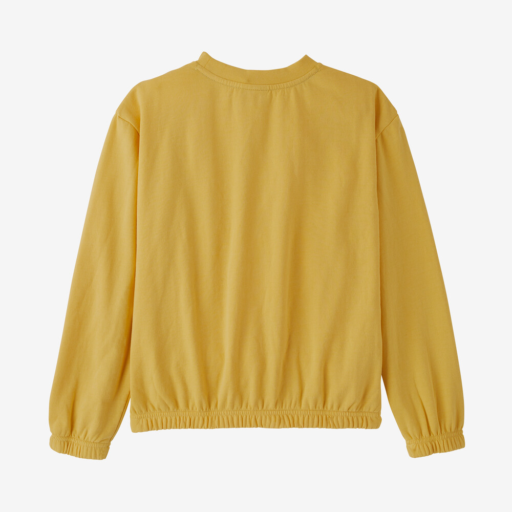 Leichtes Sweatshirt aus Bio-Baumwolle für Mädchen mit Rundhalsausschnitt