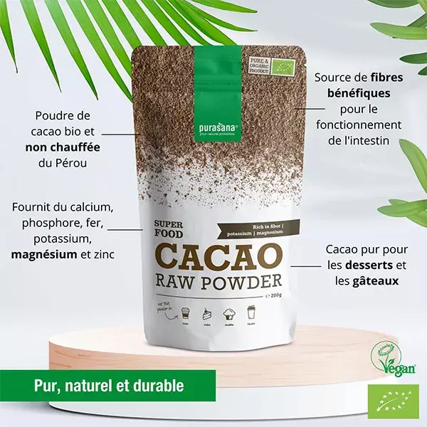 Purasana Cacau em Pó Orgânico 200g