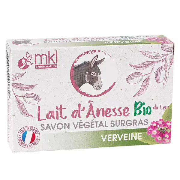 Sabonete vegetal de leite de burra MKL Green Nature com verbena 100g