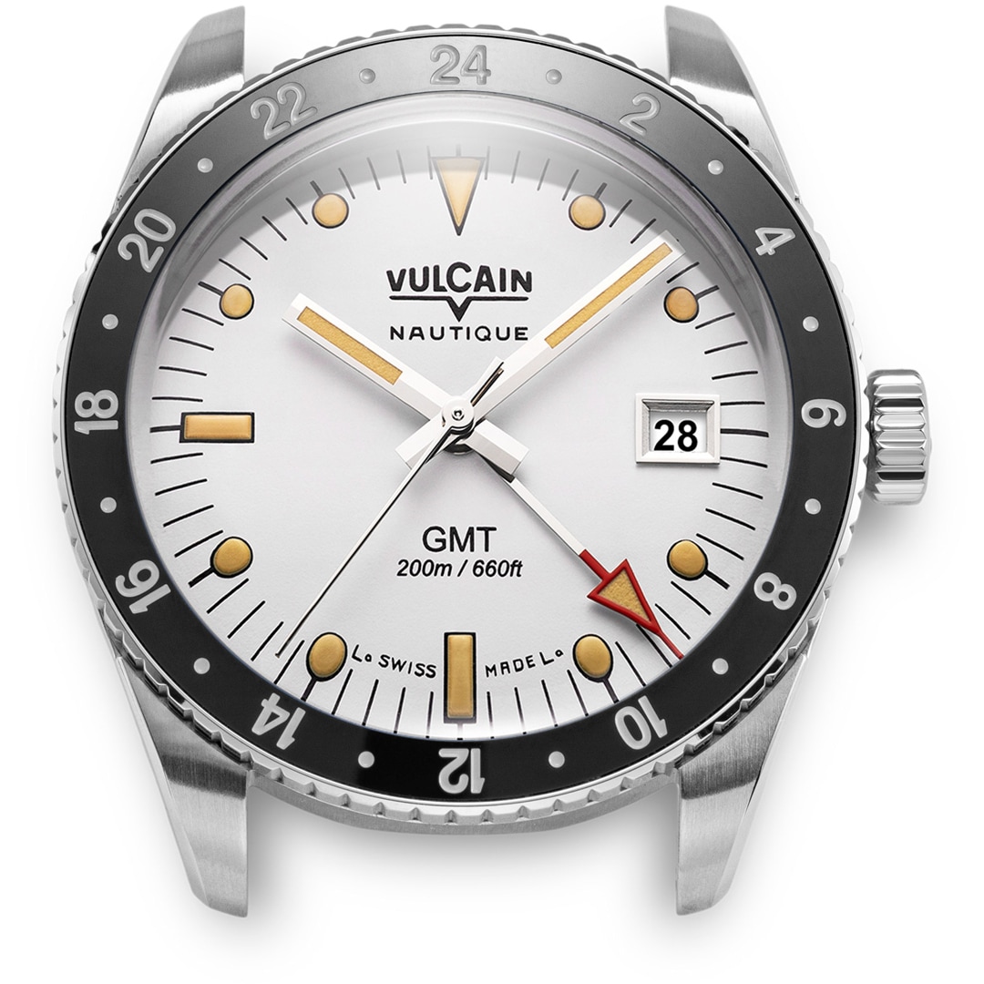 Vulcain Skindiver Nautique GMT White