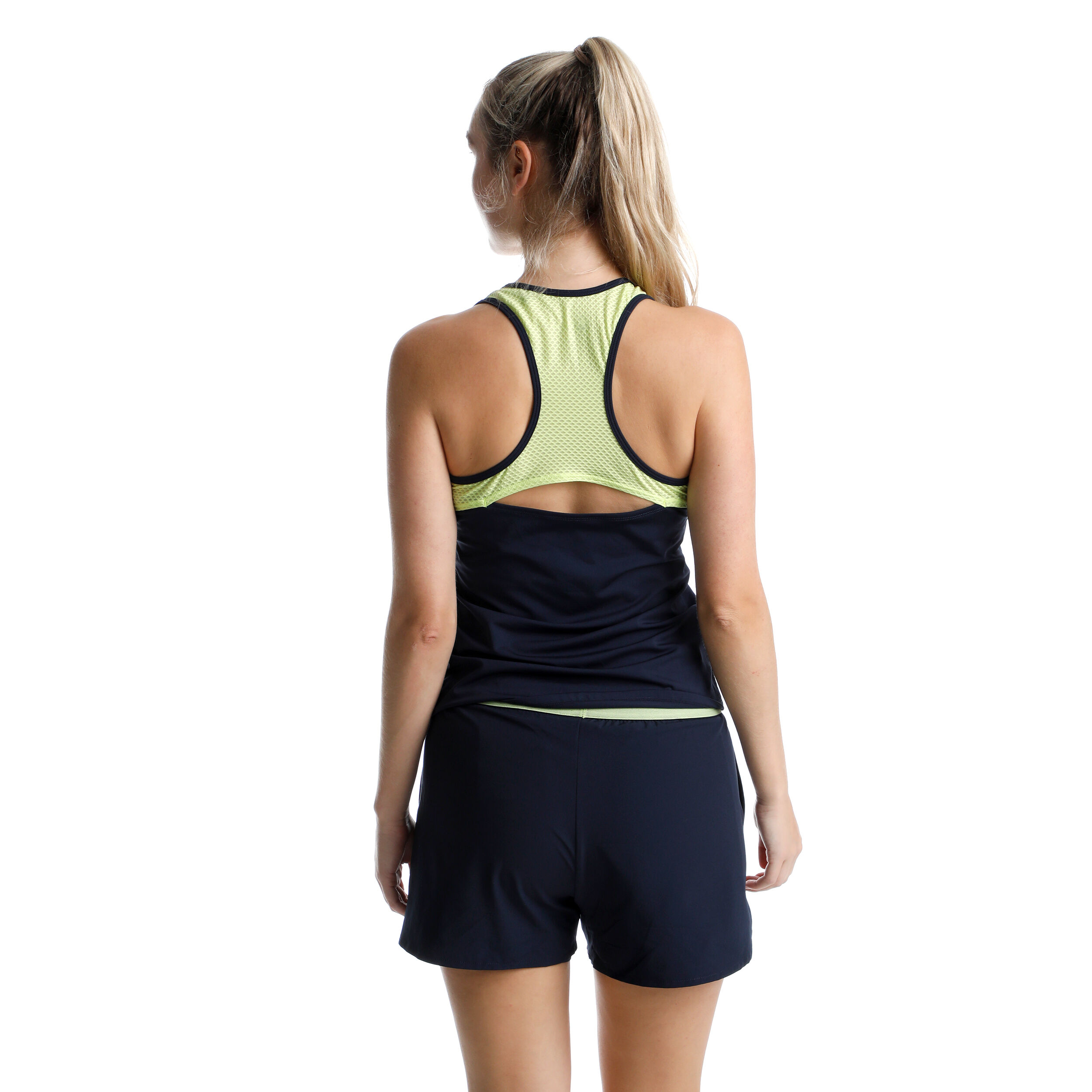 Quiet Please Perspectives Match Shorts Femmes - Bleu Foncé