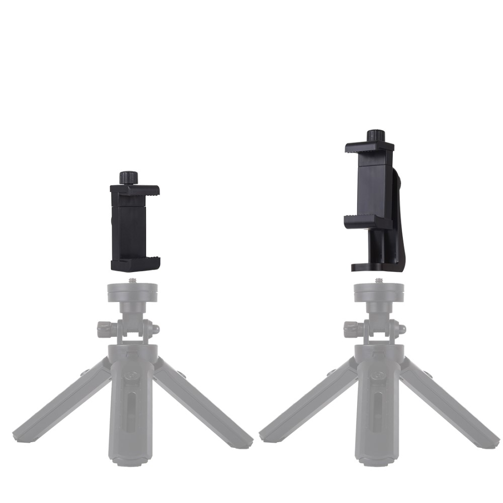 Verstellbare Smartphone Halterung 360° Grad Stativ Adapter (Ausziehbar bis 9cm) - Schwarz