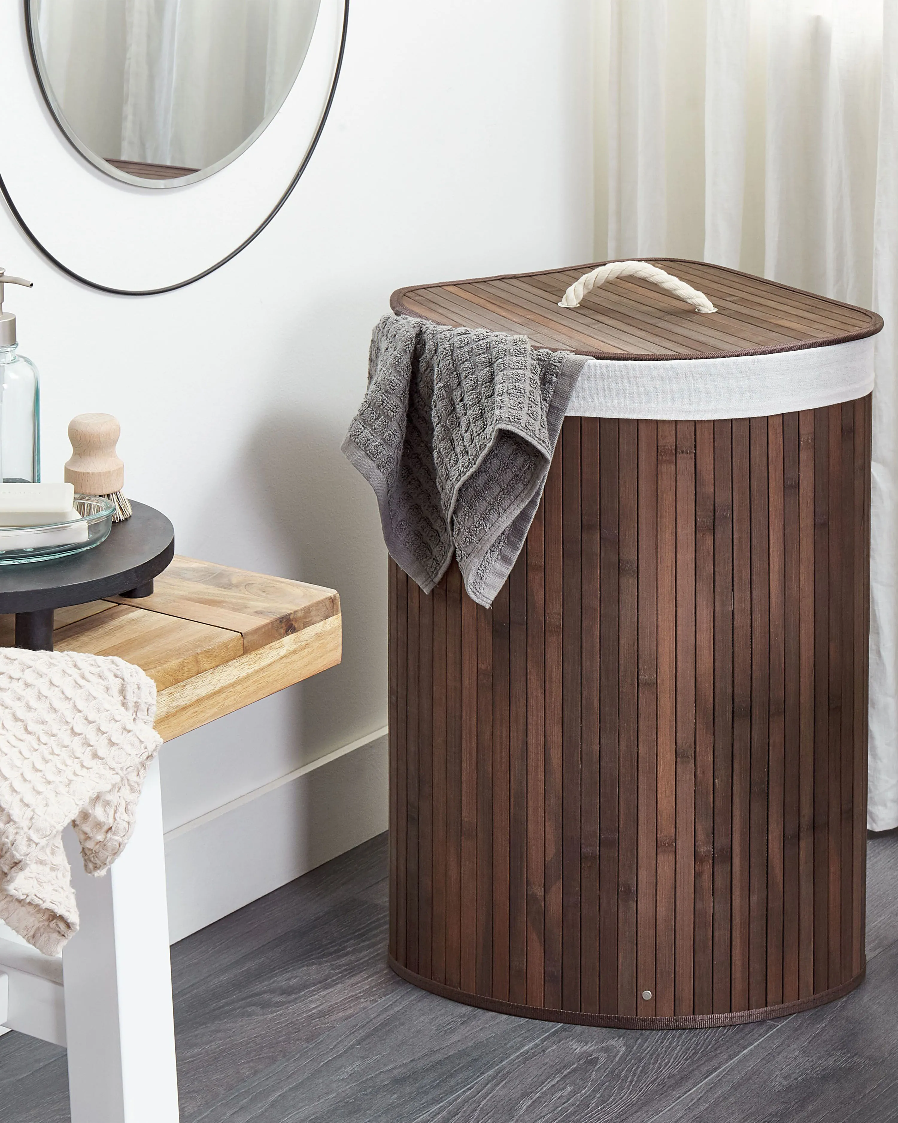Mand MATARA Bamboehout Donkerbruin 57 L