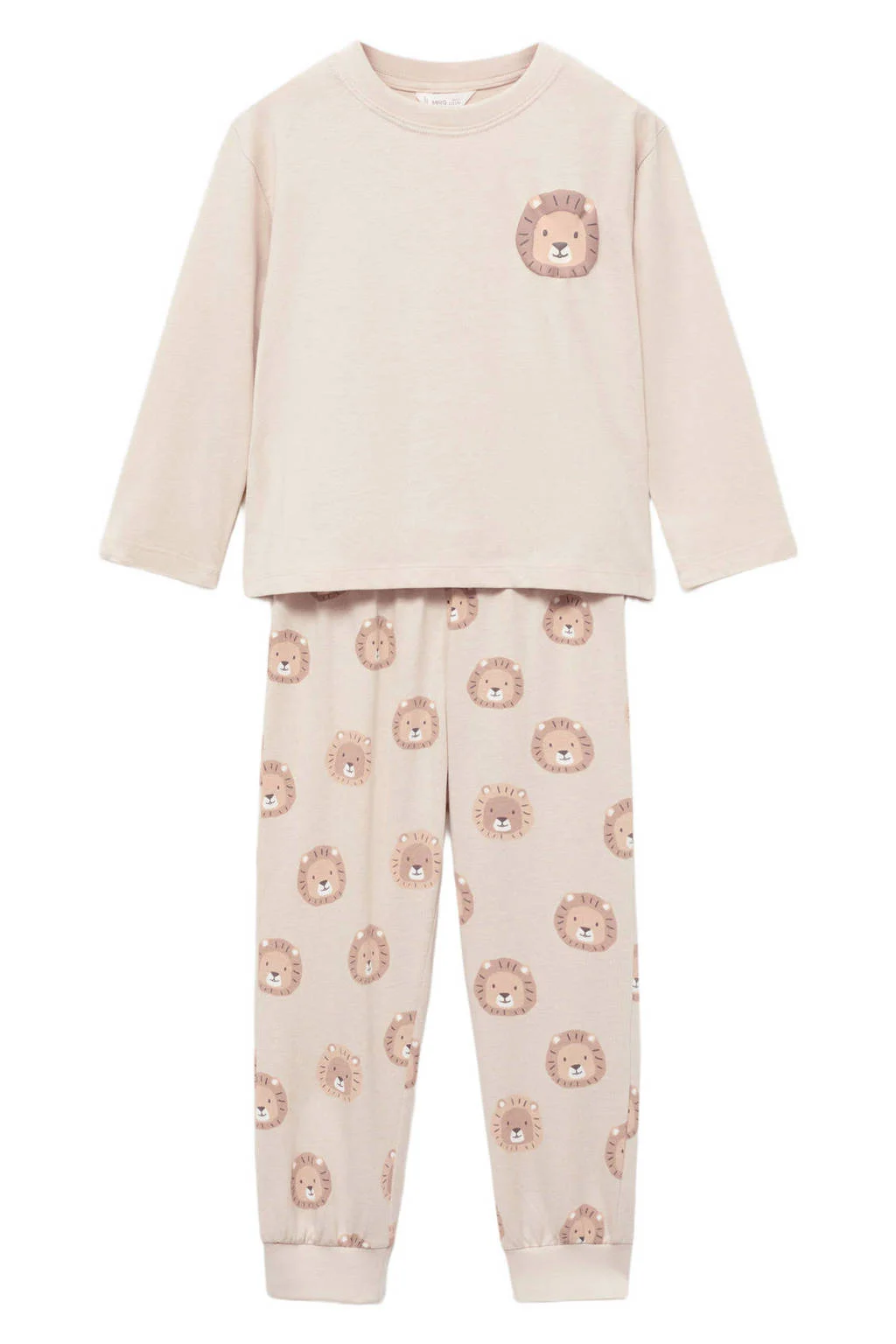 Mango Kids pyjama lichtbruin