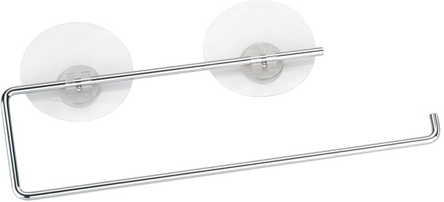 WENKO Wandrollenhalter »Modell Static-Loc®« Küchenrollenhalter aus verchromtem Metall, Befestigen ohne Bohren