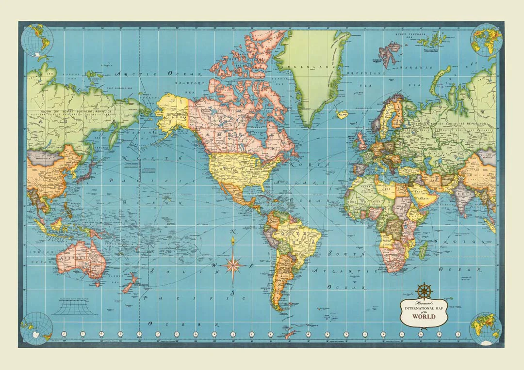Internationale Karte der Welt
