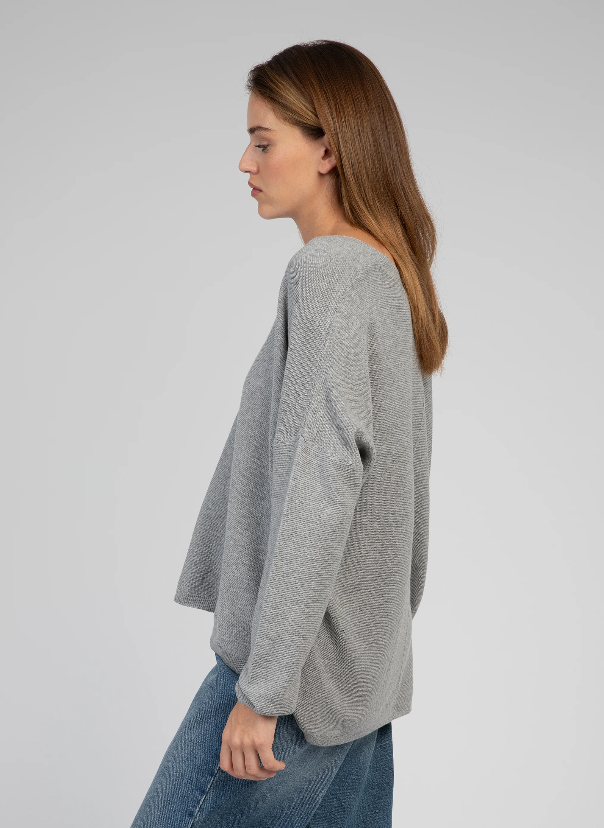 LAMAJAIC - Pull col V| Gris
