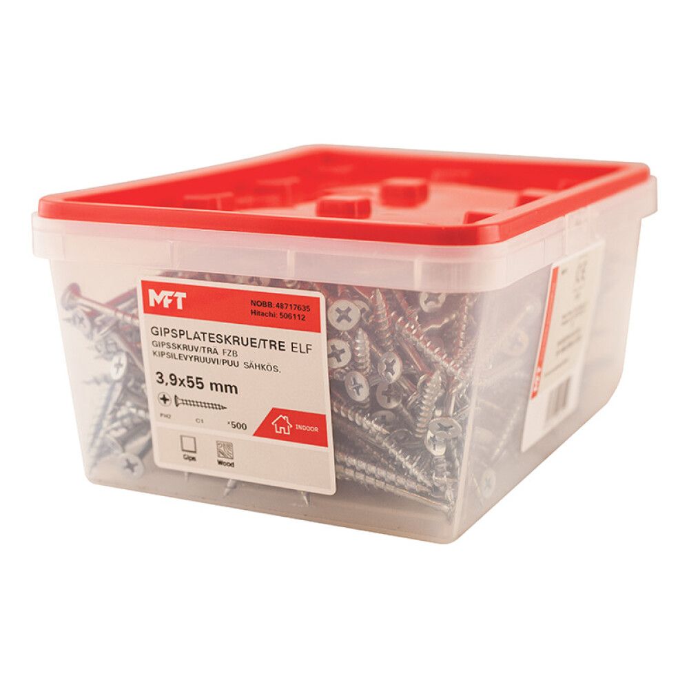 SKRUE HIKOKI GIPS/TRE ELF PH2 3,9X55 A500
