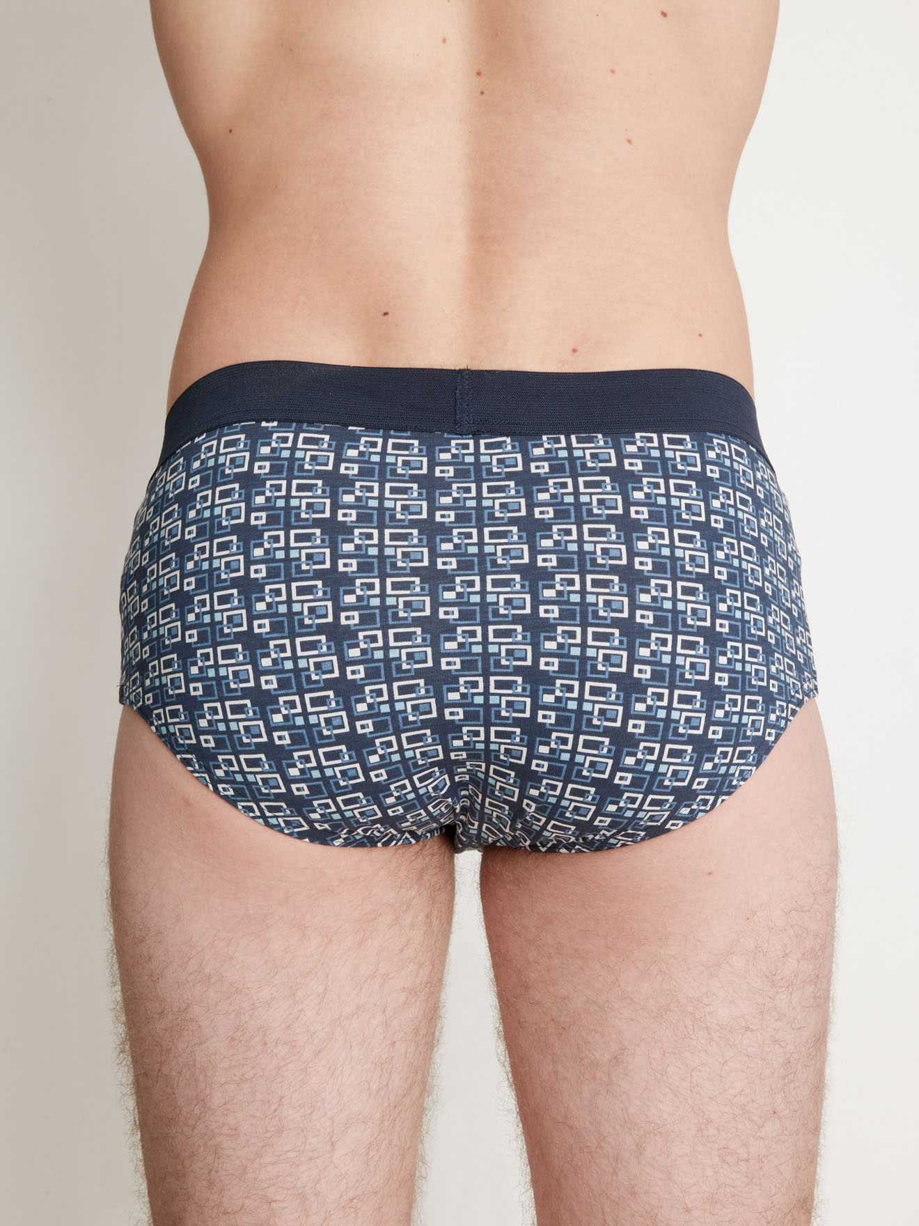 Lot de 4 slips fermés taille haute coton