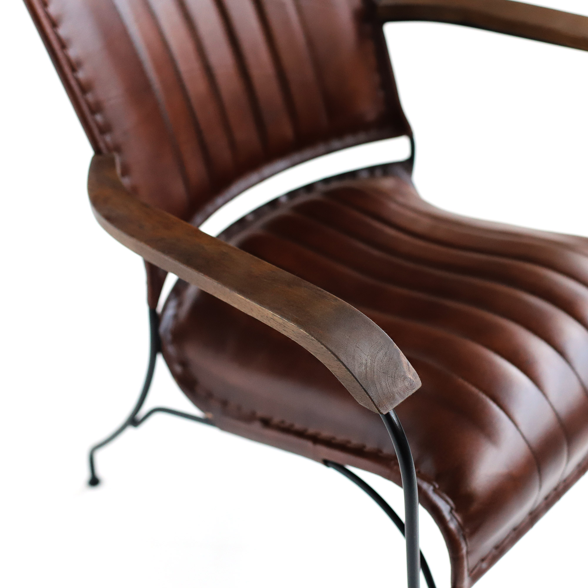 Armsessel 'Florine', braun, B 68 cm, L 76 cm, H 75 cm von fischer's lagerhaus