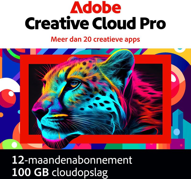 Adobe Creative Cloud Pro | 12 maanden | 2 Installaties | Altijd de nieuwste versie